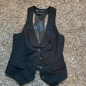 Black Button-Up Vest